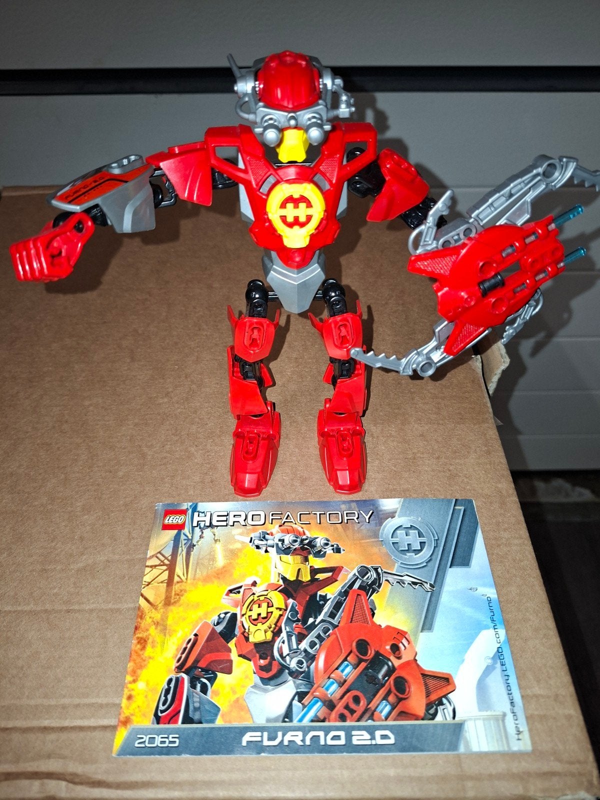 Lego Hero Factory Furno 2.0 (2065) met instructieboekje, Ophalen of Verzenden, Gebruikt