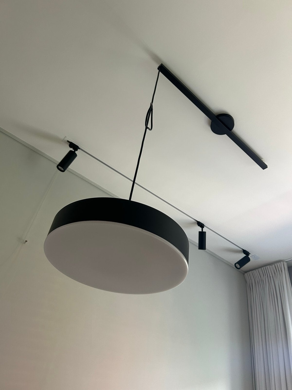 Light swing 90cm met IKEA Nymåne lamp en dimmer, Ophalen, Zo goed als nieuw, Metaal