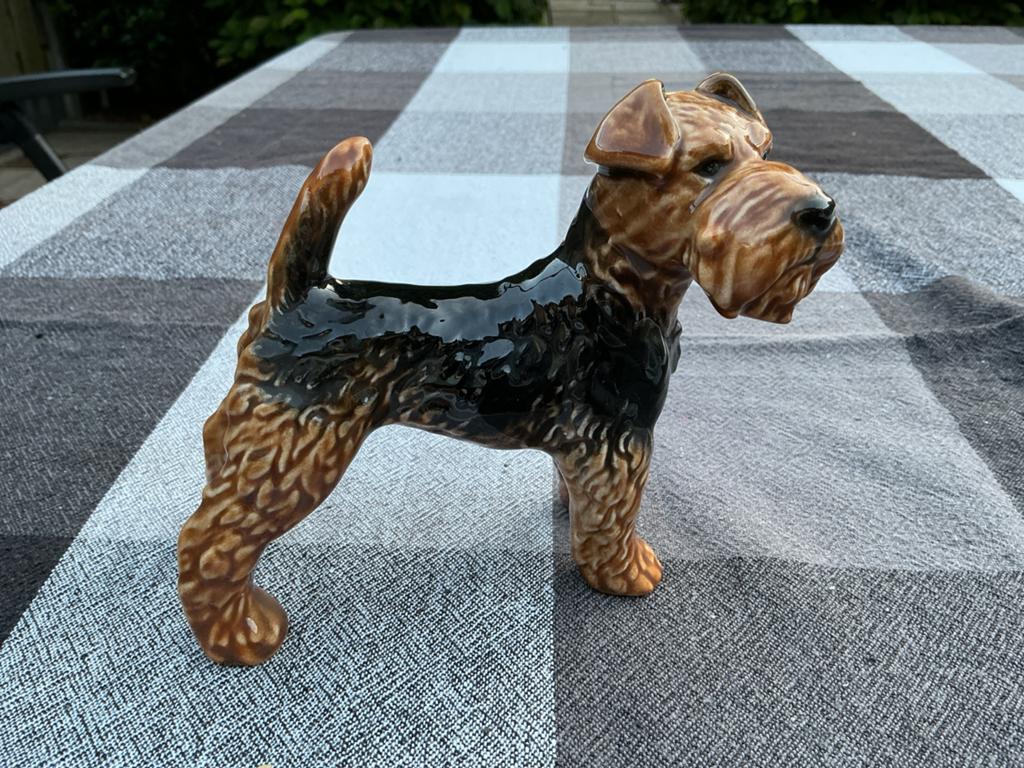 Vintage Goebel Airedale Terriër beeldje - W. Germany, Ophalen of Verzenden, Zo goed als nieuw, Dier