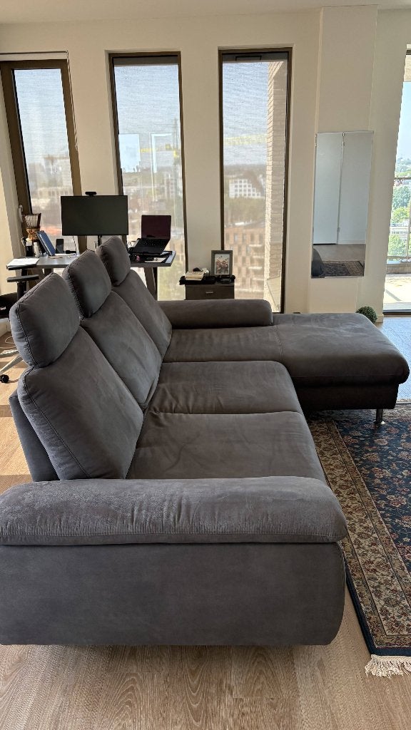 TOP!!!! Sofa with bed and chaise, Ophalen, 250 tot 300 cm, Zo goed als nieuw, Vierpersoons of meer