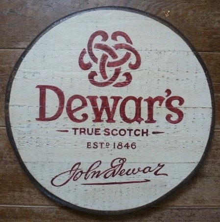 Handgeschilderd pub bord / Schotse whisky / Dewars / whiskey, Reclamebord, Nieuw, Ophalen of Verzenden, B6