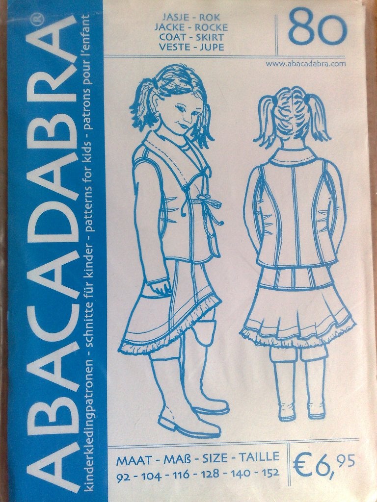 19 x Abacadabra kledingpatronen voor kinderen (2), Hobby en Vrije tijd, Verzenden, Zo goed als nieuw, Kind, Overige merken