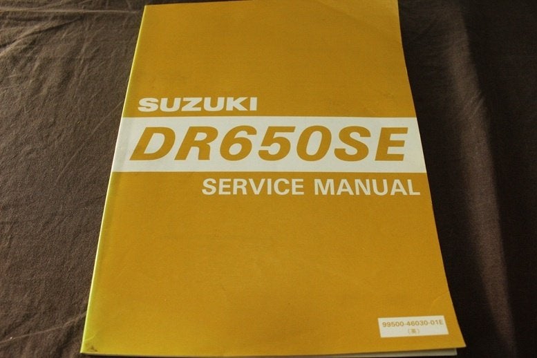 Suzuki DR650 SE  1996 motorcycle service manual DR 650SE, Ophalen of Verzenden, Suzuki