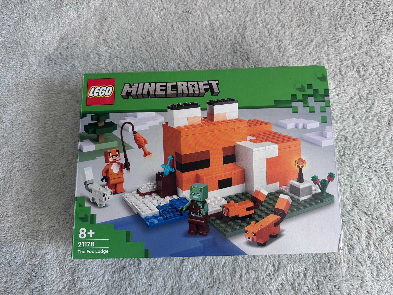Lego Minecraft Vossenhut Set, Kinderen en Baby's, Verzenden, Minecraft, Lego, Zo goed als nieuw