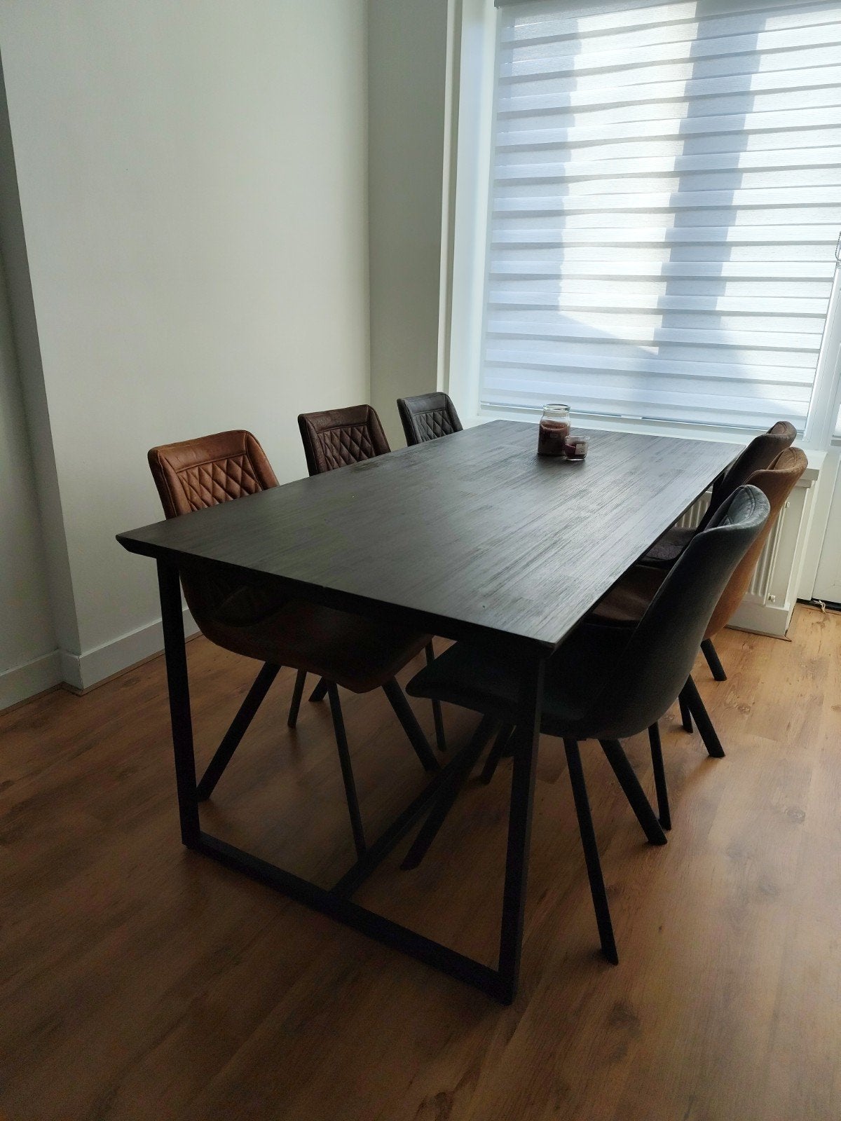 mango hout eettafel, Ophalen, Gebruikt, 50 tot 100 cm, Vijf personen of meer