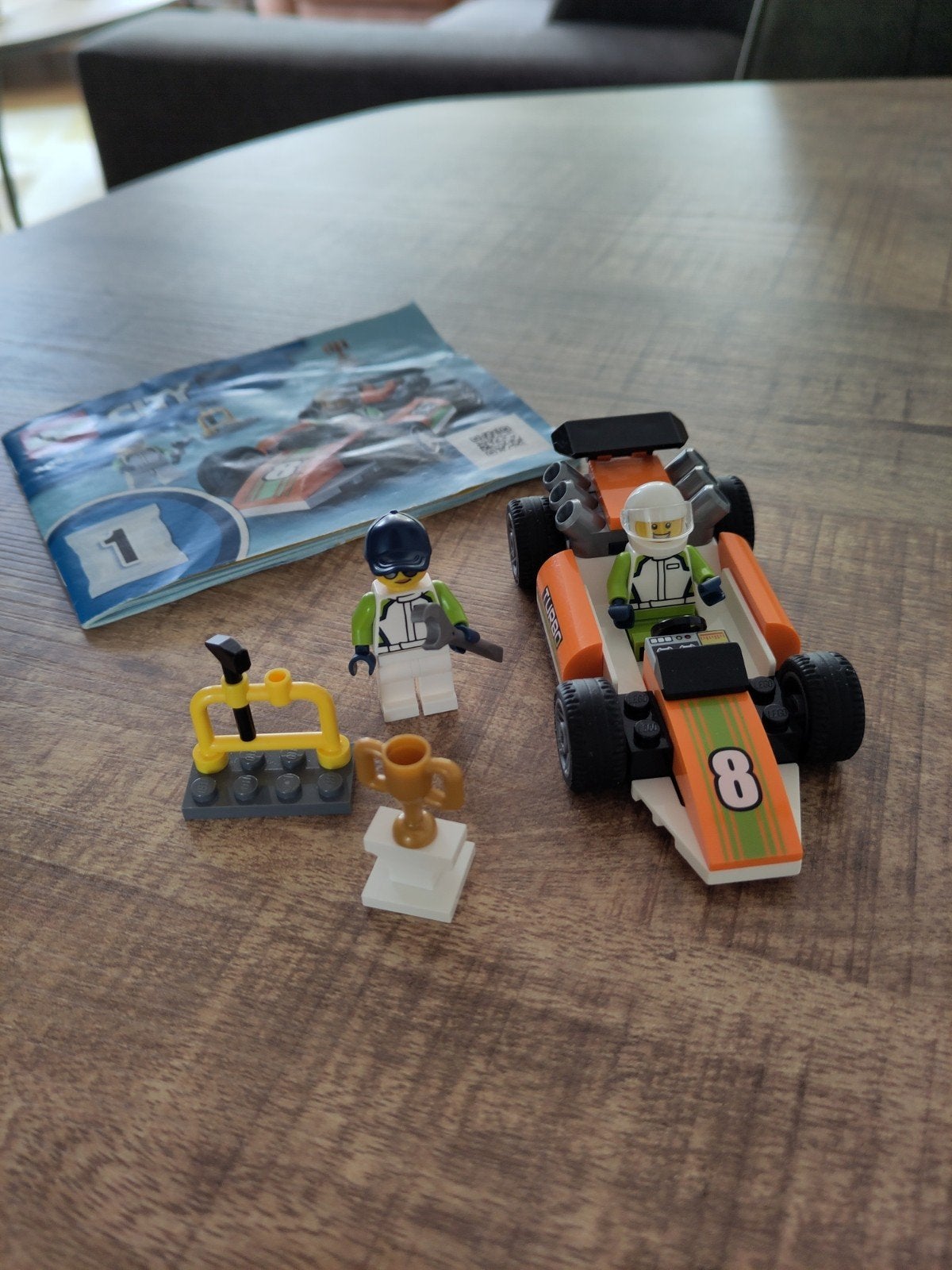 Lego 60322 raceauto, City, Lego, Ophalen of Verzenden, Zo goed als nieuw