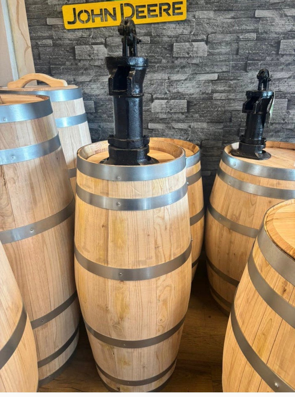 Houten regenton met pomp, Ophalen, 150 liter of meer, Nieuw, Met pomp