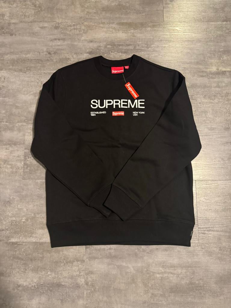 Supreme Sweatshirt Maat M - Nieuw met labels, Ophalen of Verzenden, Nieuw, Maat 48/50 (M), Zwart