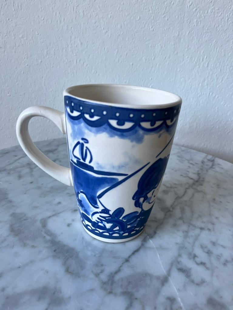 Blond Amsterdam - Delfts Blauw-stijl Mok, Ophalen of Verzenden