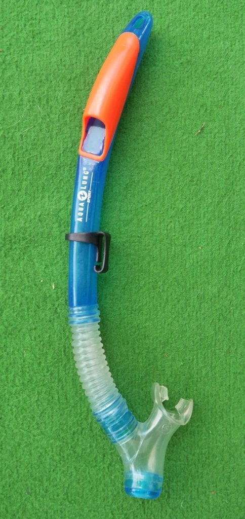 Luxe snorkel met waterloosventiel, Aqualung Sport, Watersport en Boten, Snorkelen, Zo goed als nieuw, Snorkel, Ophalen of Verzenden