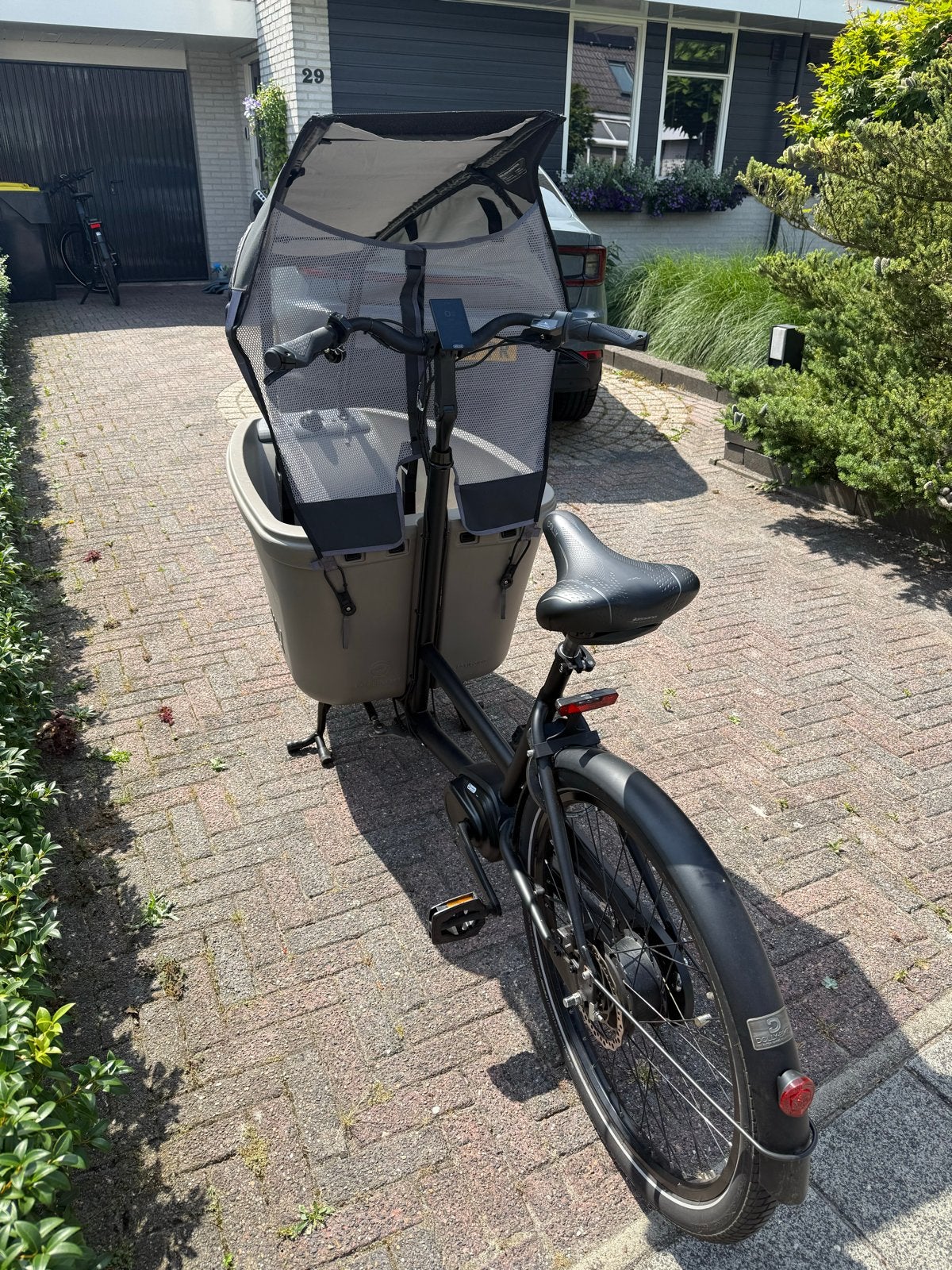 Dolly Bakfiets - Incl. Regentent & Zomertent - Nieuwe Accu, Fietsen en Brommers, Fietsen | Bakfietsen, Elektrisch, Zo goed als nieuw