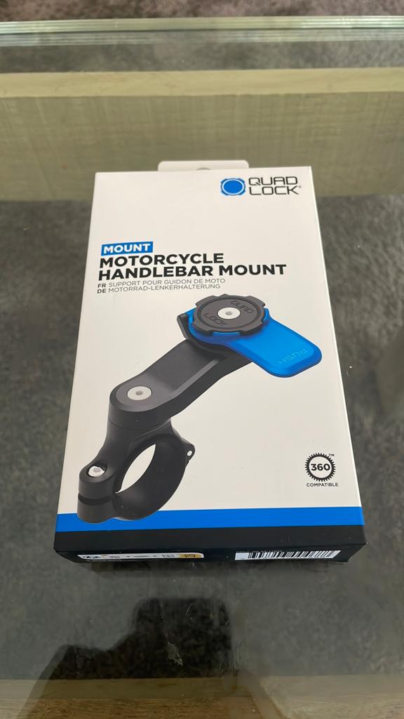 Quadlock motorcycle handlebar mount, Ophalen of Verzenden