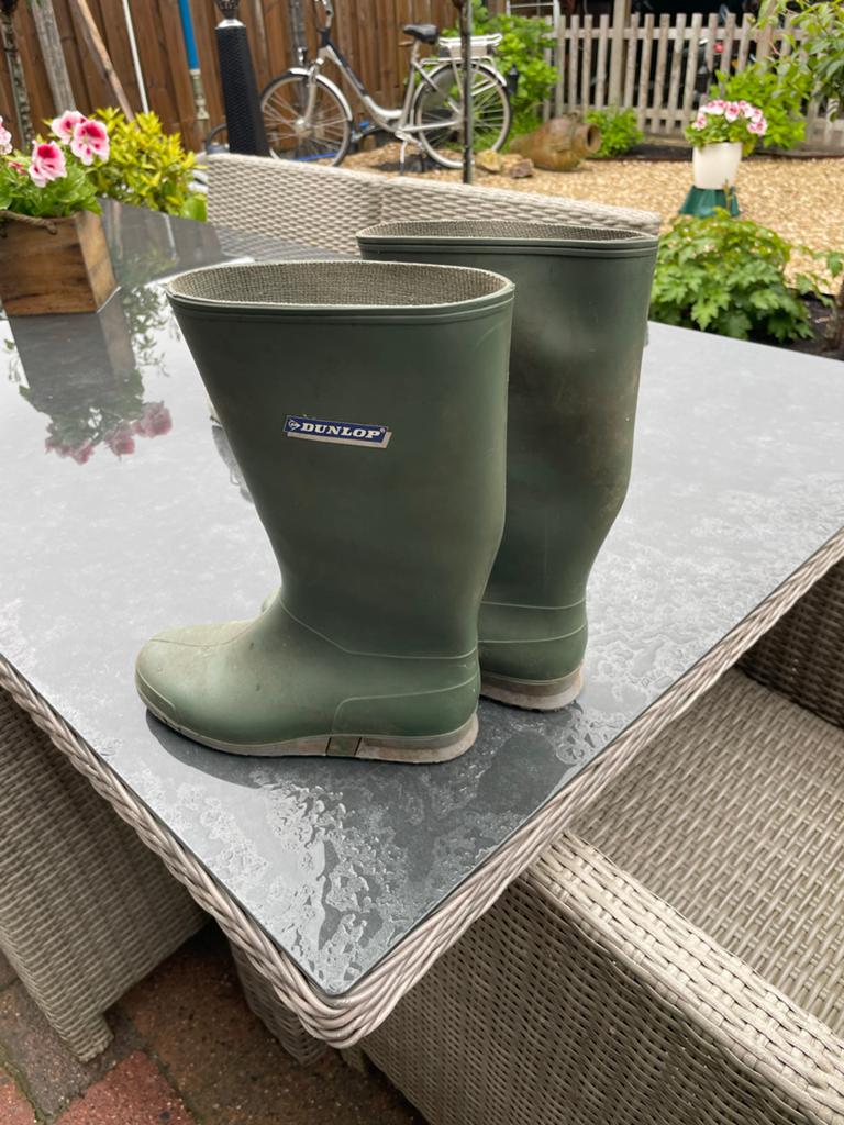 Dunlop rubber laarzen maat 38, Ophalen of Verzenden, Gedragen
