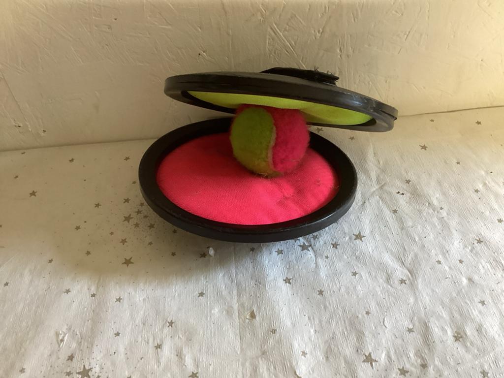 Klitterbal spel - Klittenband vangspel met bal, Ophalen of Verzenden, Gebruikt, Jongen of Meisje