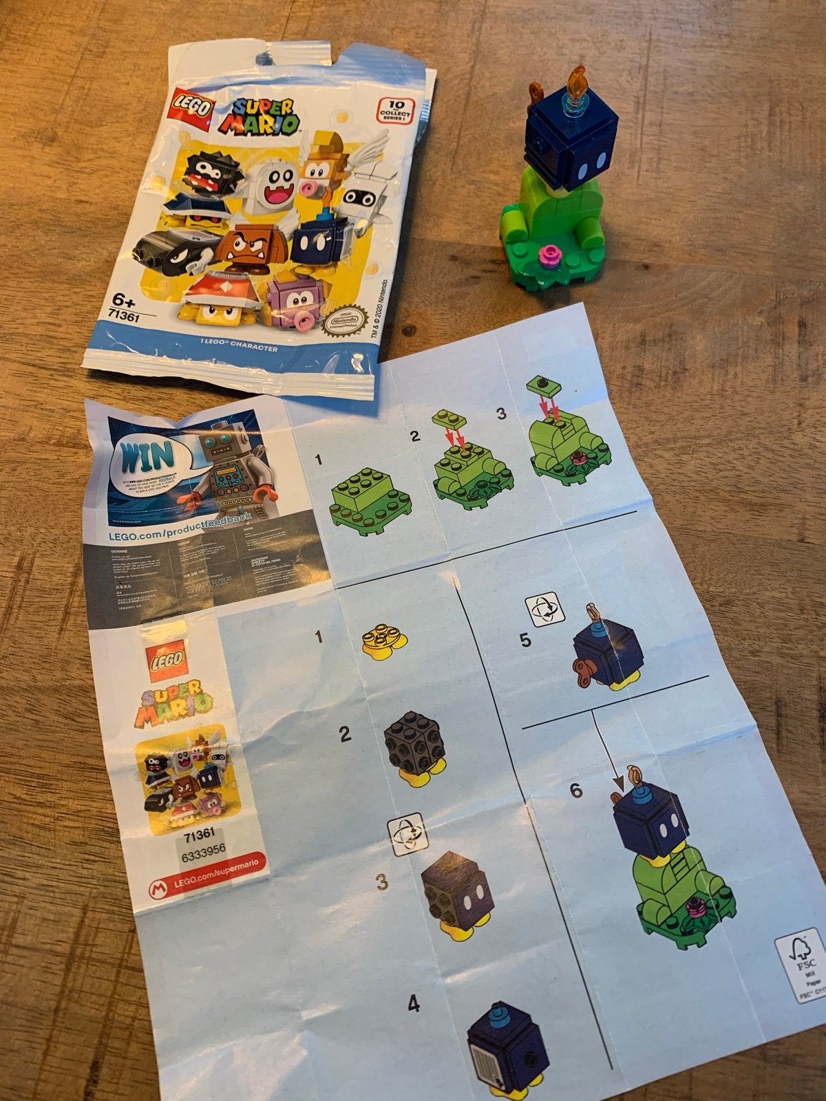 LEGO Super Mario Character Pack 71361 - Bob-omb, Ophalen of Verzenden, Zo goed als nieuw, Overige merken