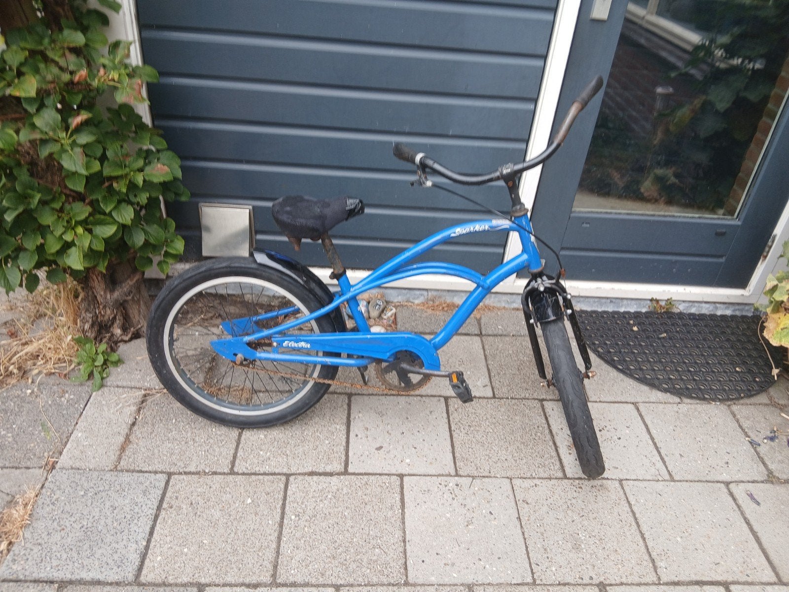 Blauwe kinderfiets, Ophalen, Gebruikt