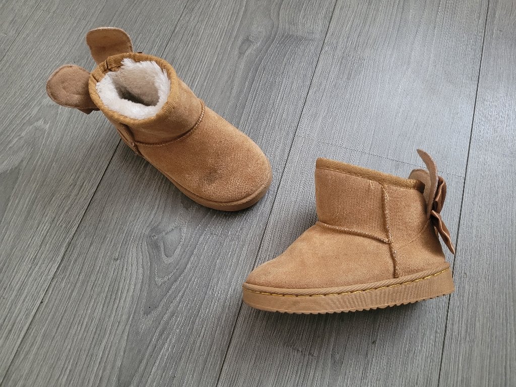 FASHION beige laarsjes met strikken maat 27 ~ MM2400, Gebruikt, Meisje, Ophalen of Verzenden, Laarzen