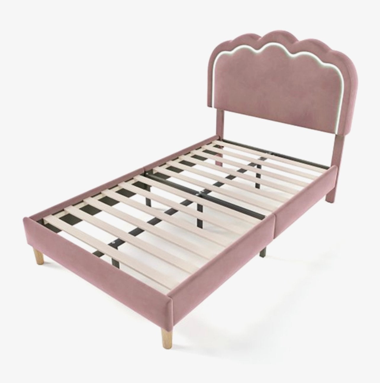 Bed met LED, Huis en Inrichting, Slaapkamer | Bedden, Ophalen, Nieuw, Eenpersoons