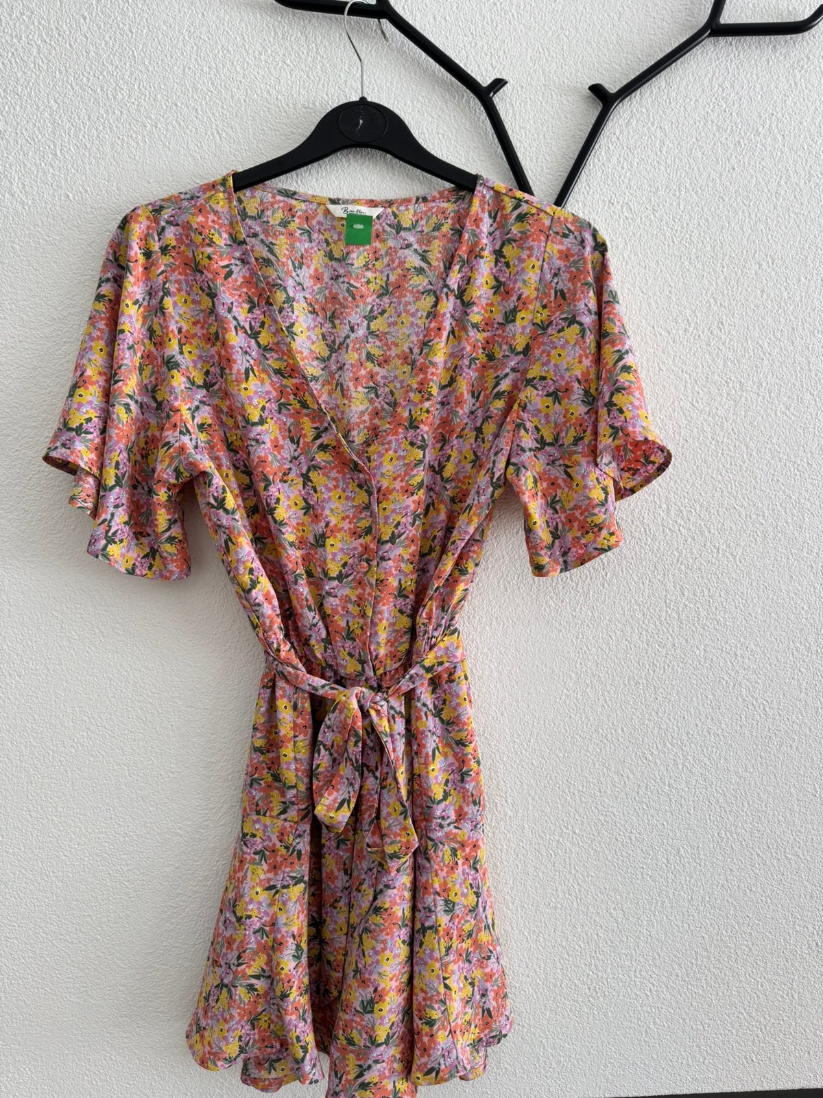 nieuw: Dun fleurig zomerjurkje Bien Bleu The Sting maat S., Overige kleuren, Verzenden, Nieuw, Knielengte