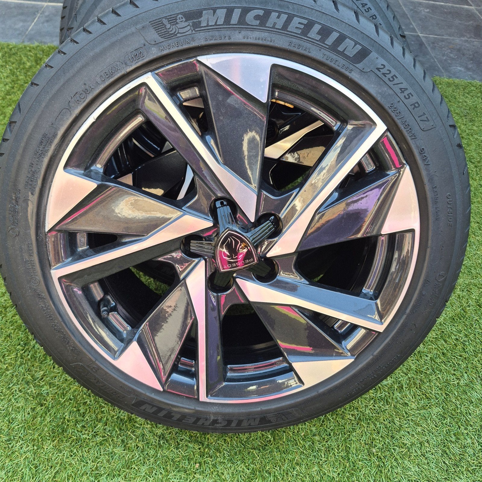 Peugeot 308 velgen met banden 17inch, Ophalen, 17 inch, Band(en), Zomerbanden