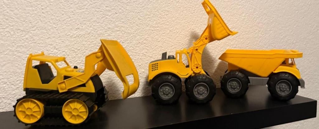 3 stuks landbouw speelgoed, Kinderen en Baby's, Speelgoed | Speelgoedvoertuigen, Ophalen, Zo goed als nieuw