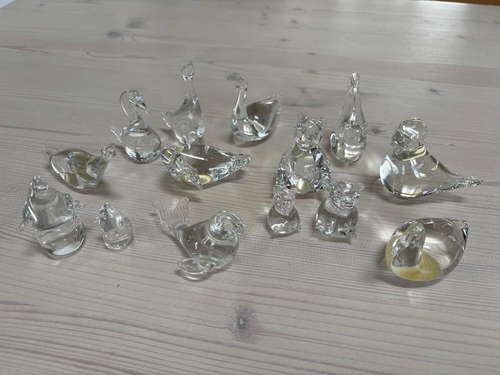 Verzameling glazen beeldjes - Pfeiffer Brilliant kristal, Antiek en Kunst, Antiek | Glas en Kristal, Ophalen of Verzenden
