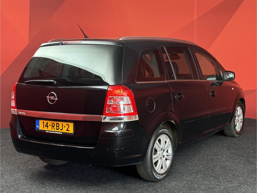 Opel Zafira 1.8 Cosmo, Auto's, Euro 5, Gebruikt, Zwart, 4 cilinders
