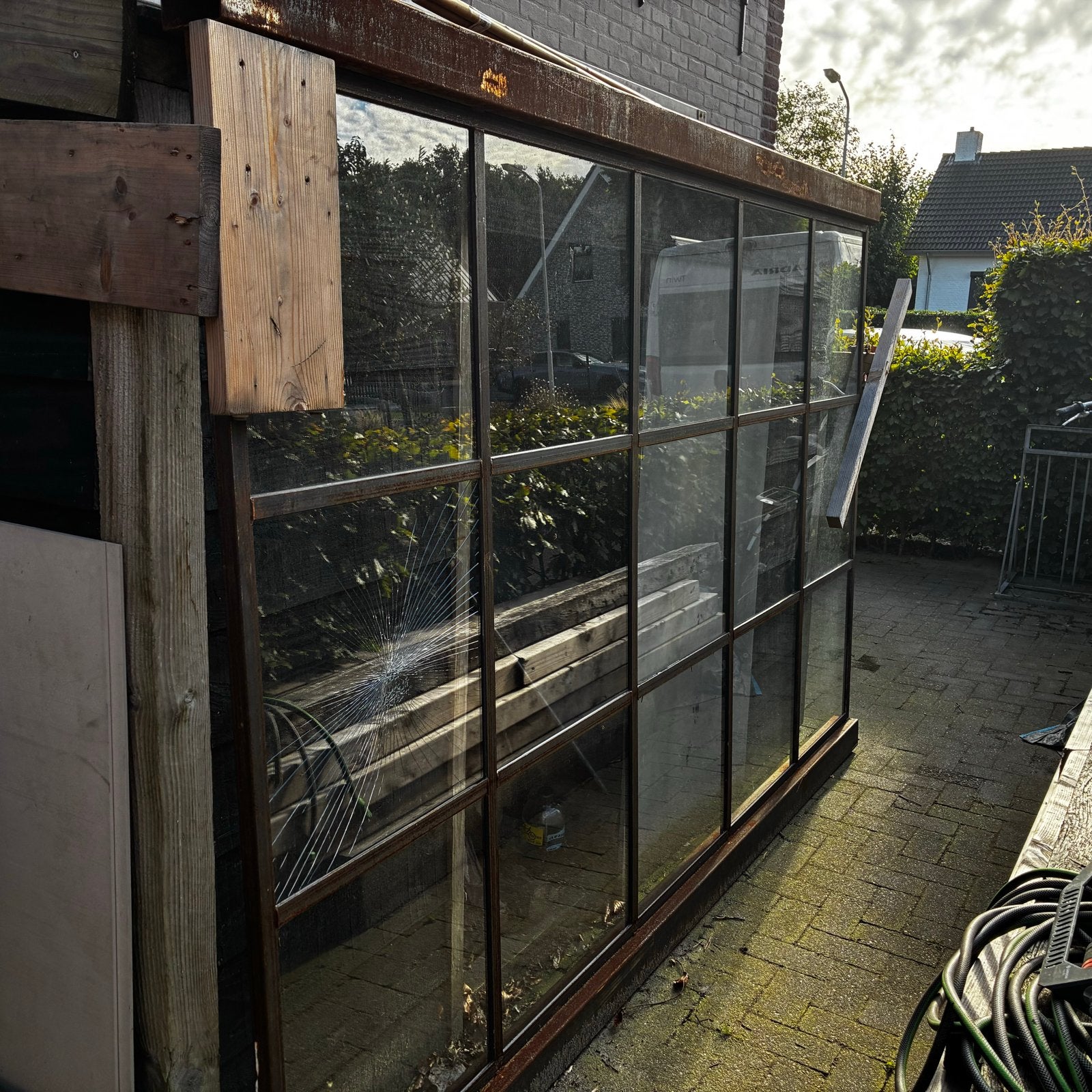 Glazen wand veiligheidsglas 2940x1860 mm, Gebruikt, Glasplaat, Veiligheidsglas, 160 cm of meer