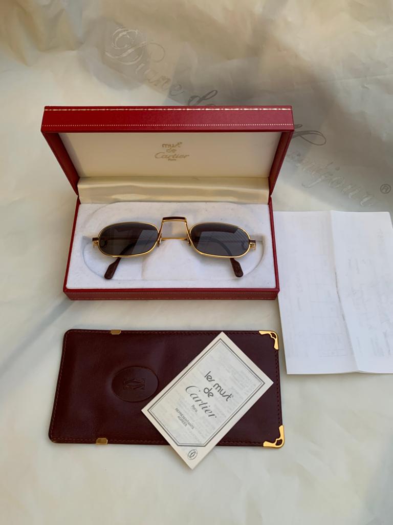 Cartier zonnebril 22karaat nieuw staat origineel, Sieraden, Tassen en Uiterlijk, Zonnebrillen en Brillen | Heren, Overige merken