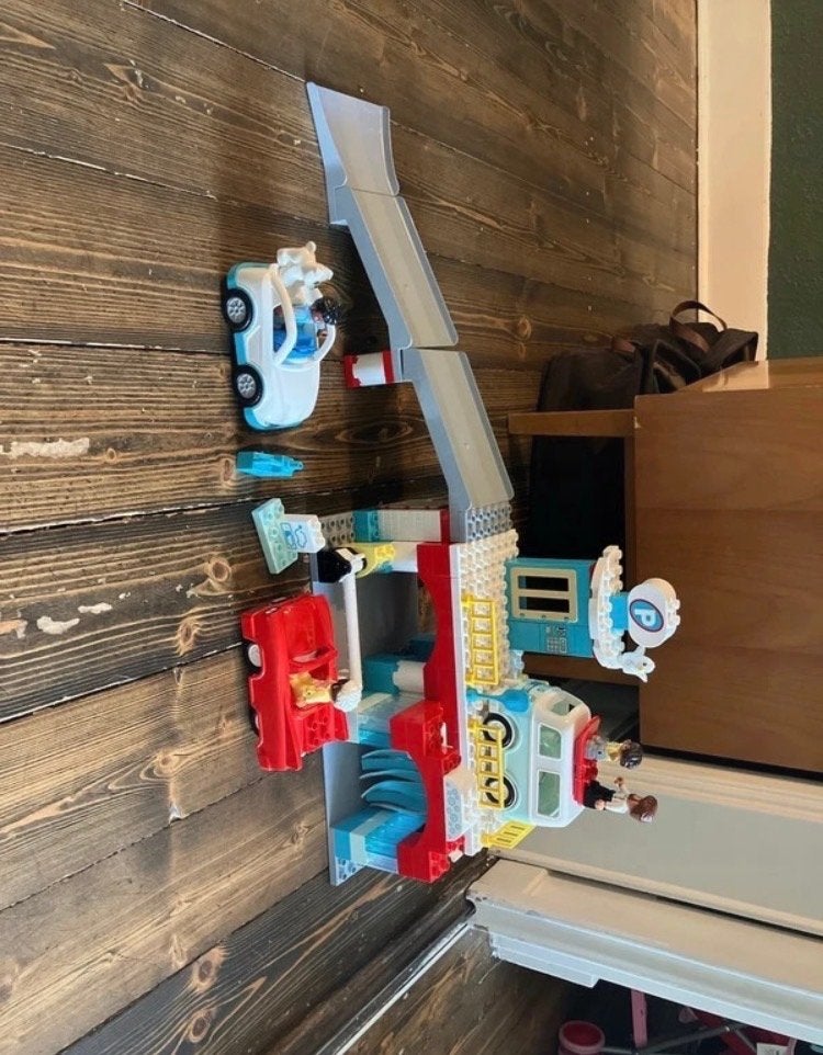 LEGO Duplo Parkeergarage en Wasstraat (10948), Gebruikt, Ophalen of Verzenden, Duplo, Complete set