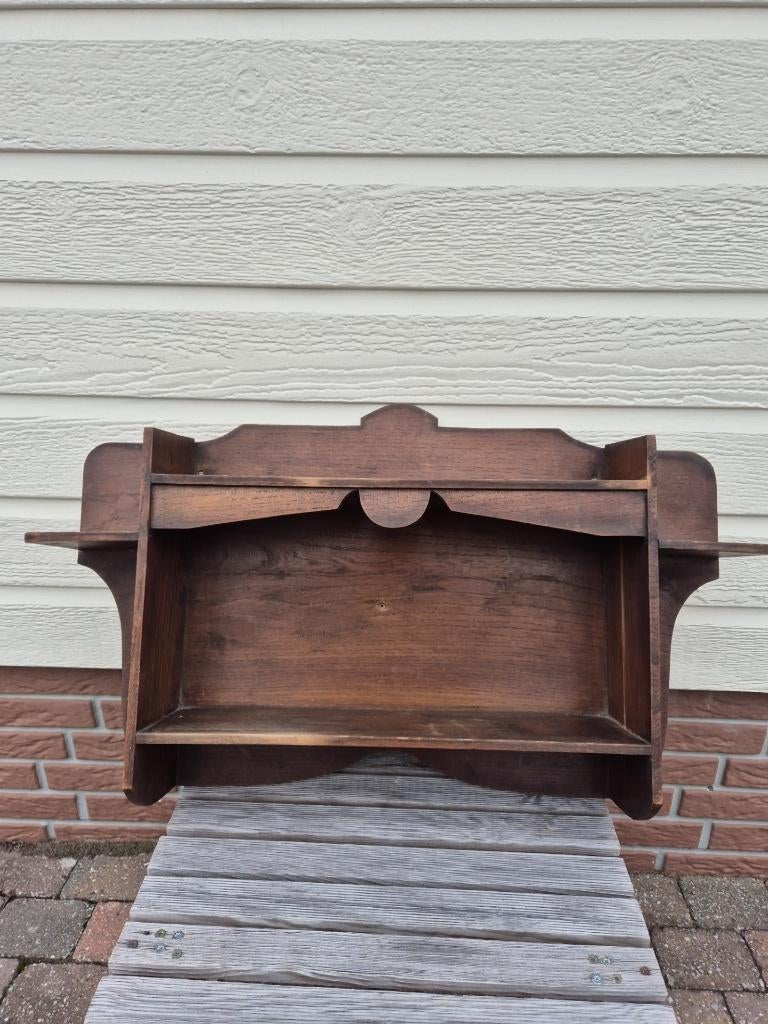 Vintage - Wandkastje - Keukenkastje - Kruidenkastje - Hout**, Gebruikt, Ophalen of Verzenden, Minder dan 150 cm, Minder dan 25 cm