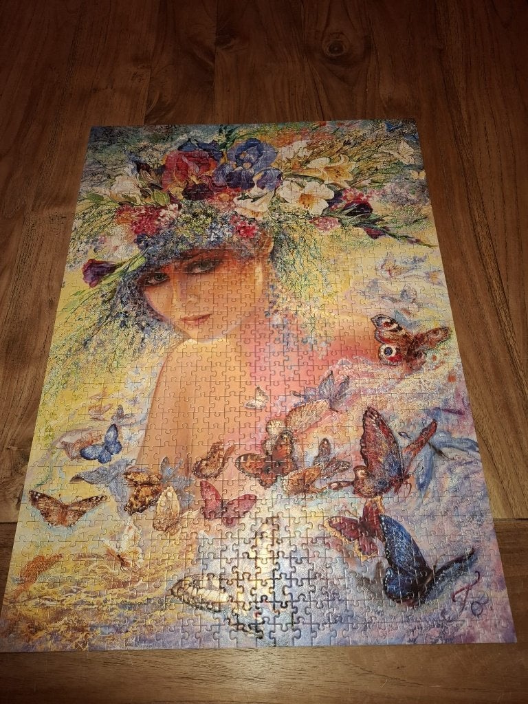 Puzzel Flora 1000 stukjes Ravensburger 50 x 70 cm, Hobby en Vrije tijd, Denksport en Puzzels, Ophalen of Verzenden, 500 t/m 1500 stukjes