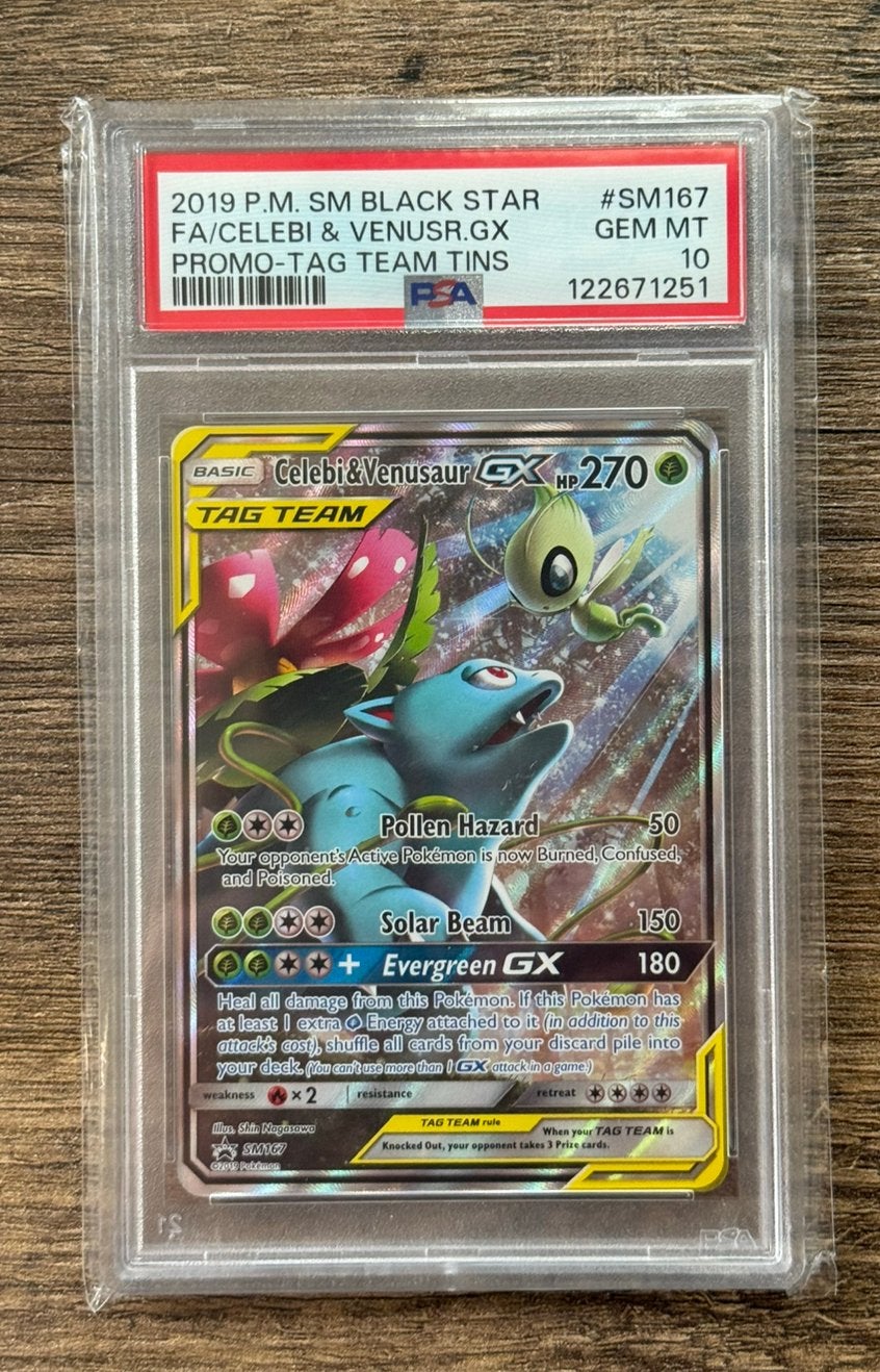 Pokemon | Celebi Venusaur sm167 Tag Team Team up ✅✅, Ophalen of Verzenden, Zo goed als nieuw