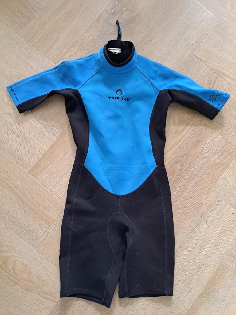 Tribord Wetsuit Kinderen - Blauw/Zwart maat 12 jaar, Watersport en Boten, Ophalen, Wetsuit, Gebruikt, Tribord
