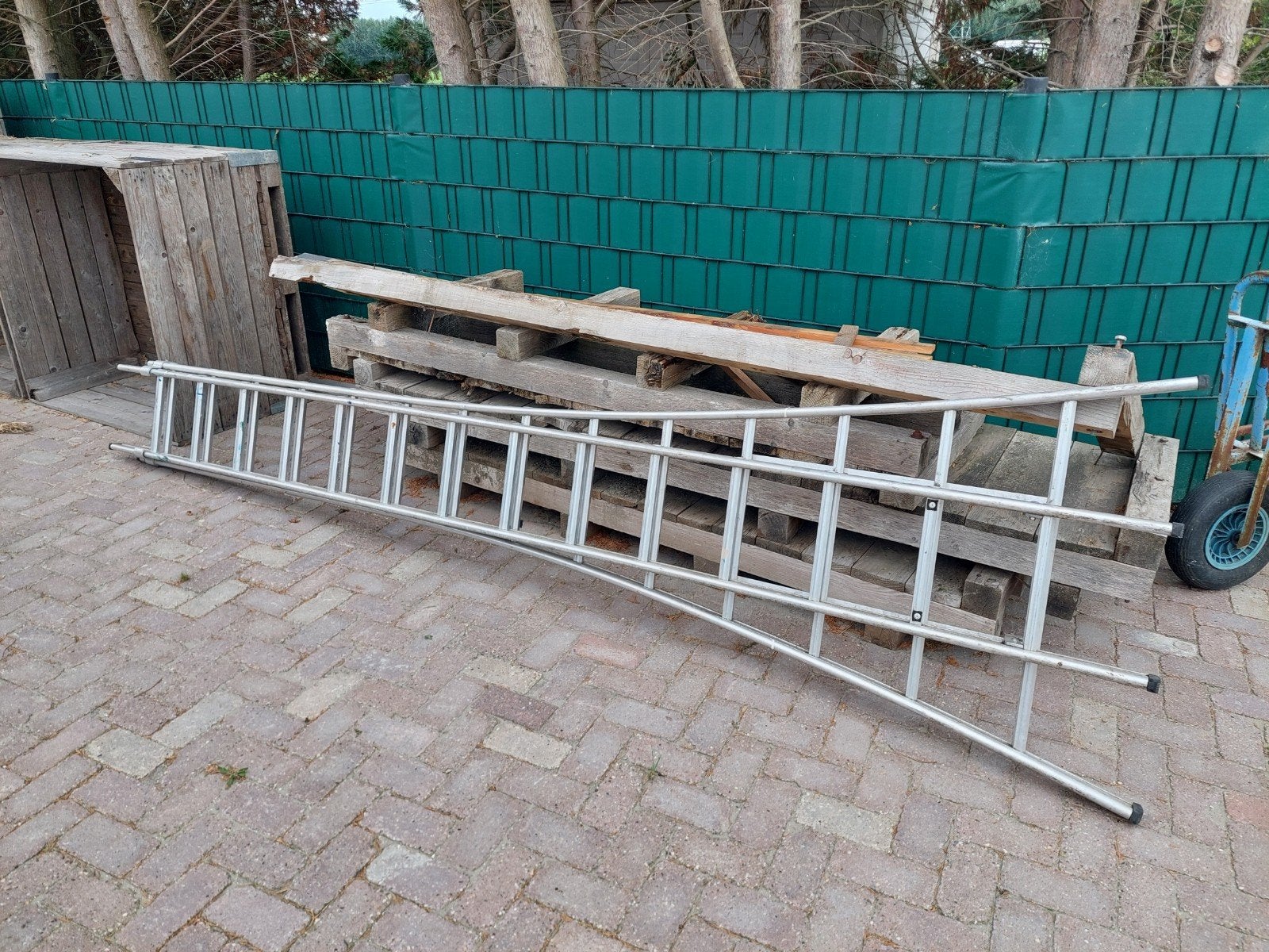 aluminium ladder 2x3 meter, Doe-het-zelf en Verbouw, Ophalen, Gebruikt, 4 meter of meer