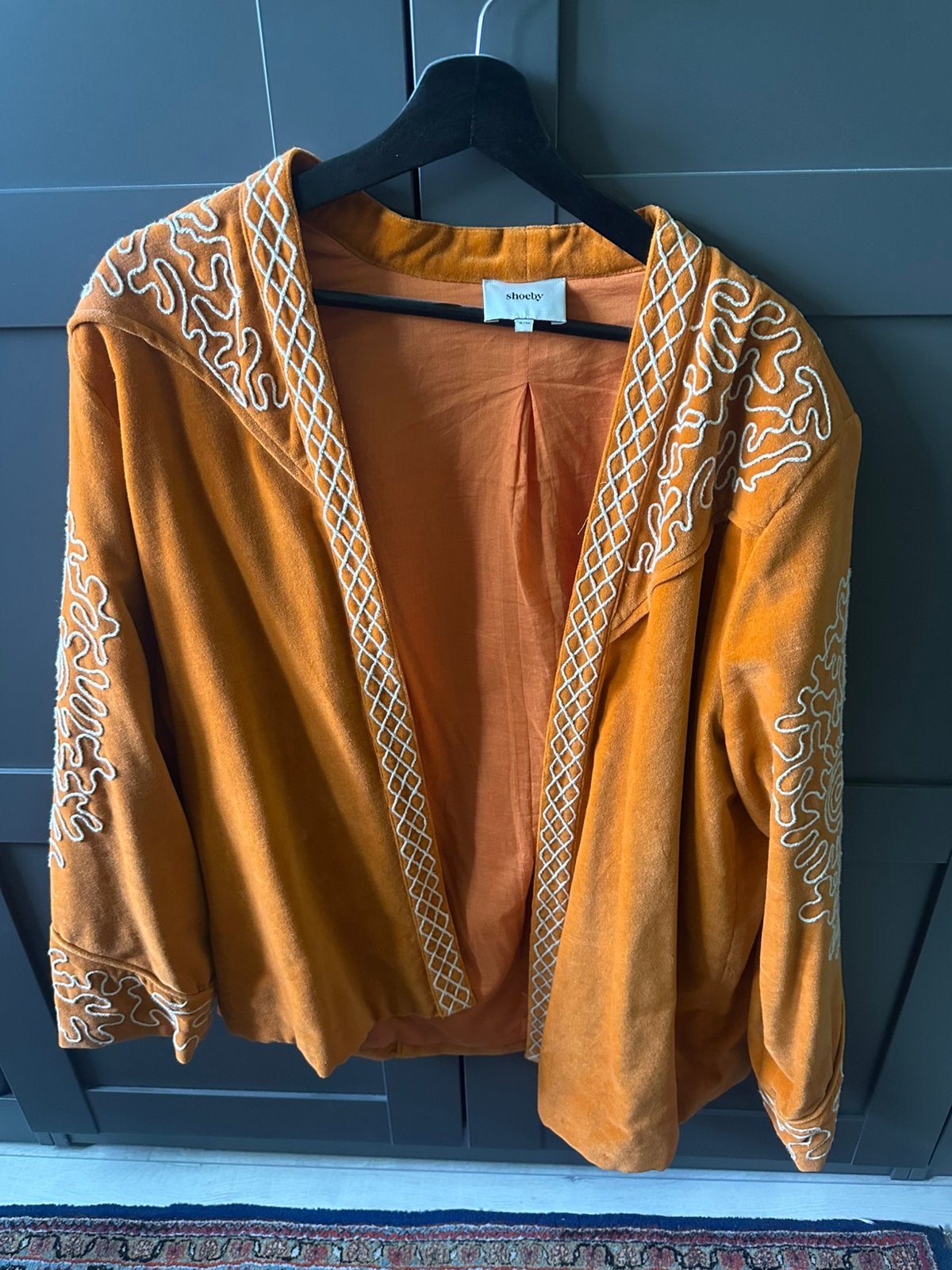 Oranje kimono jasje shoeby maat s/m, Ophalen, Zo goed als nieuw, Maat 38/40 (M), Oranje