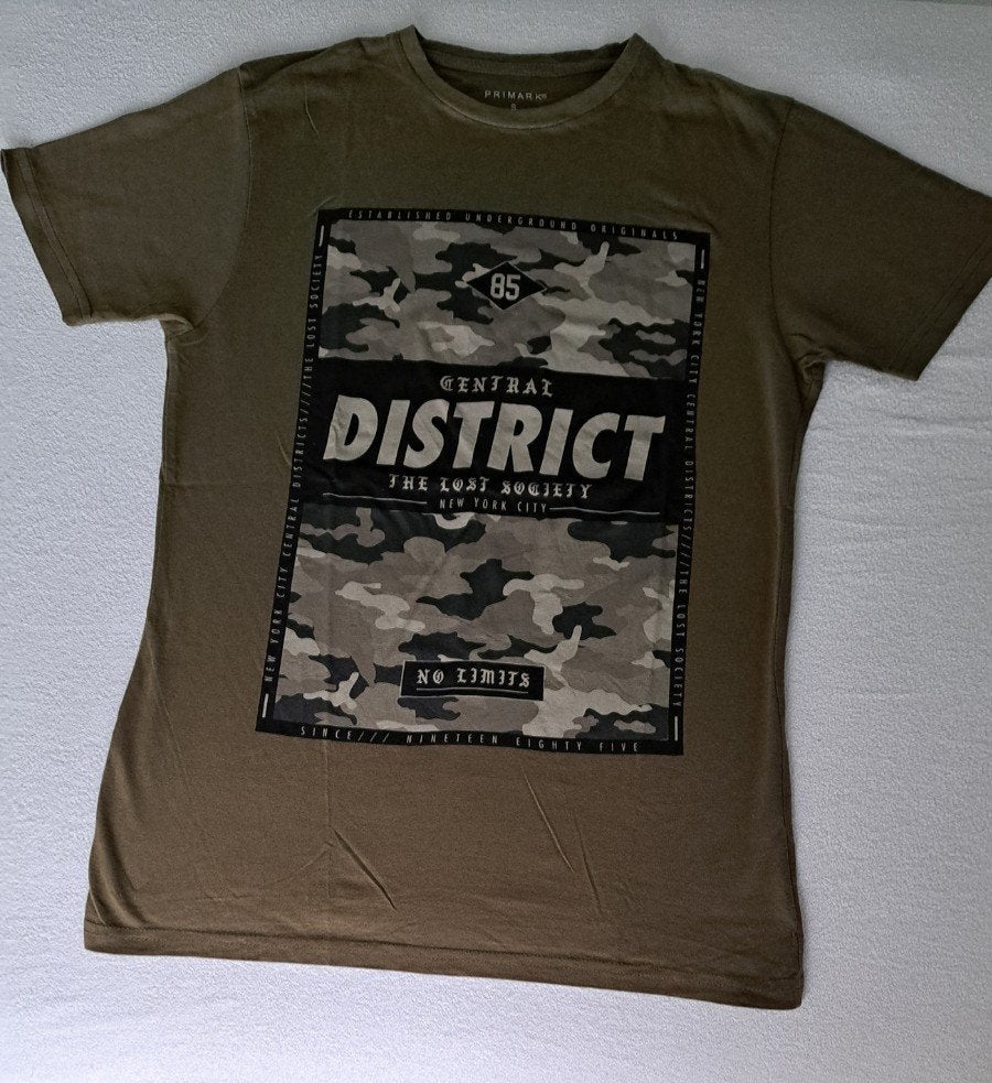 NIEUW: legergroen t-shirt, mt. S, Kleding | Heren, T-shirts, Nieuw, Ophalen of Verzenden, Groen, Maat 46 (S) of kleiner