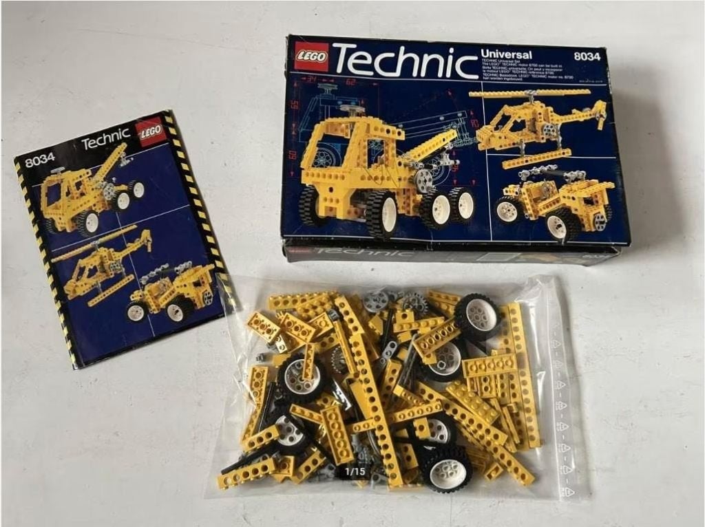 Lego Technic - Universal Set - 8034, Kinderen en Baby's, Speelgoed | Duplo en Lego, Gebruikt, Lego, Compleet, Ophalen of Verzenden