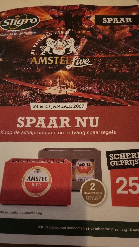 Gezocht: Zegels sligro vrienden van Amstel, Twee personen