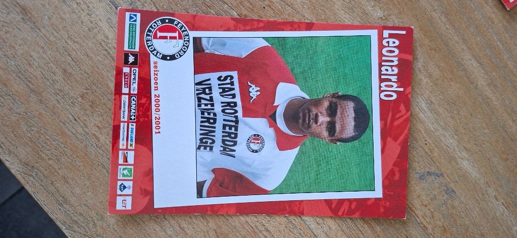 Spelerskaart; Leonardo # Feyenoord Rotterdam / Ajax, Ophalen of Verzenden, Nieuw, Feyenoord, Spelerskaart