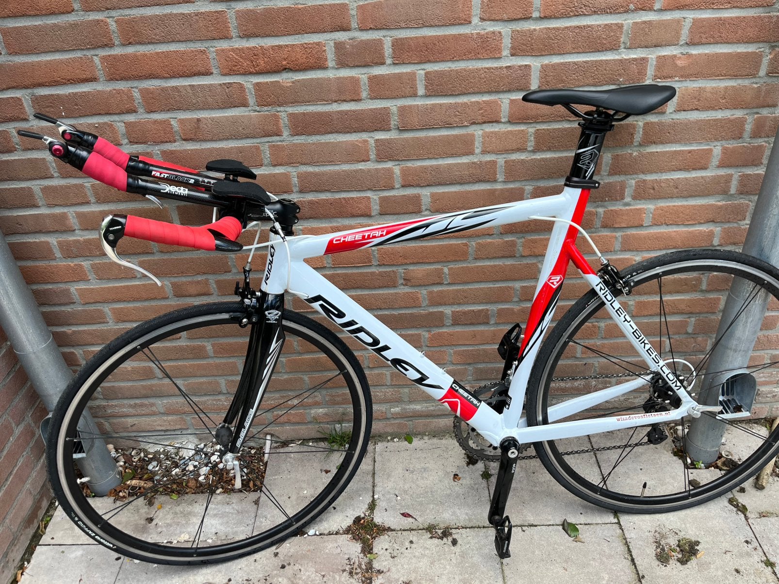 Ridley cheetah., 28 inch, Gebruikt, Velgrem, Aluminium