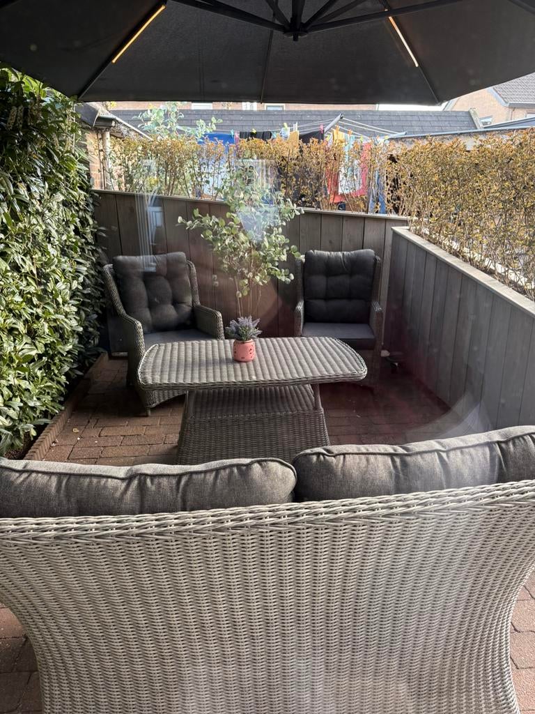Your own living tuinset lounge IN PRIJS GEDAALD, Tuin en Terras, Tuinsets en Loungesets, Ophalen, Zo goed als nieuw, Wicker