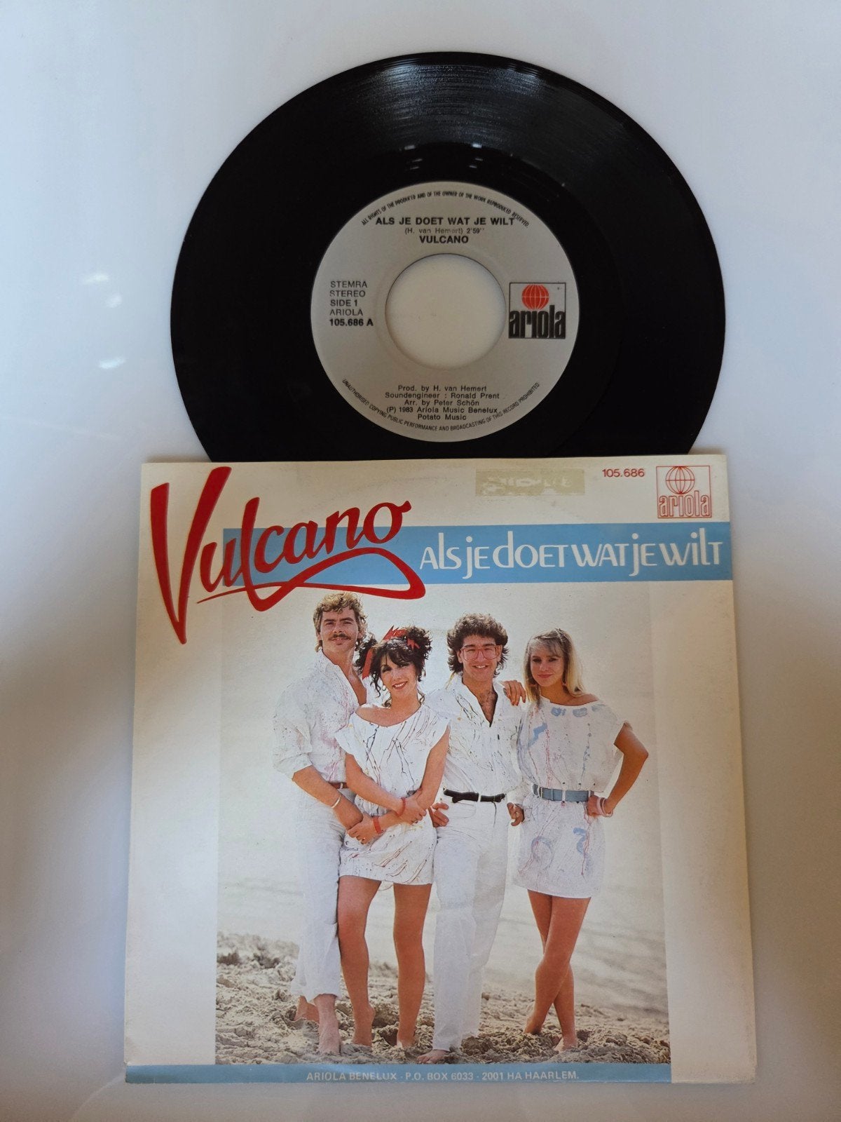 Vulcano - Als je doet wat je wilt, Cd's en Dvd's, Ophalen of Verzenden, Gebruikt, 7 inch, Nederlandstalig