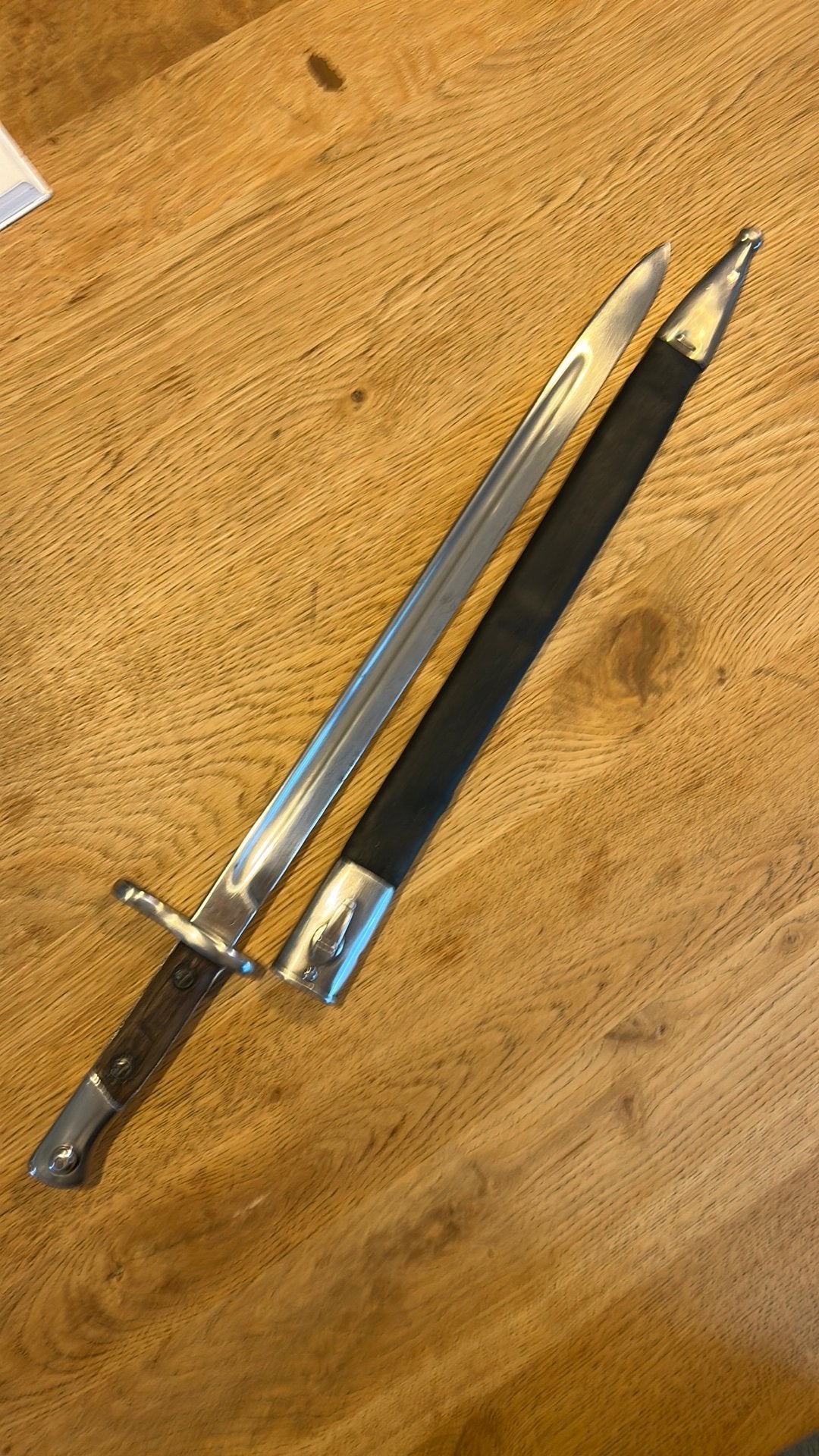 Spaanse M1893 bajonet lang (ES2505), Verzenden, Landmacht, Overige gebieden, Mes of Dolk