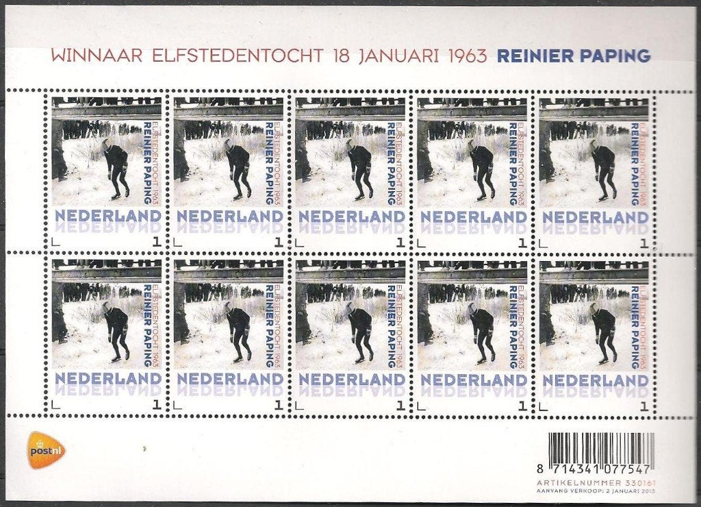 Reinier Paping blok No.3012 XXX. ADV. no.25 C., Postzegels en Munten, Verzenden, Na 1940, Postfris