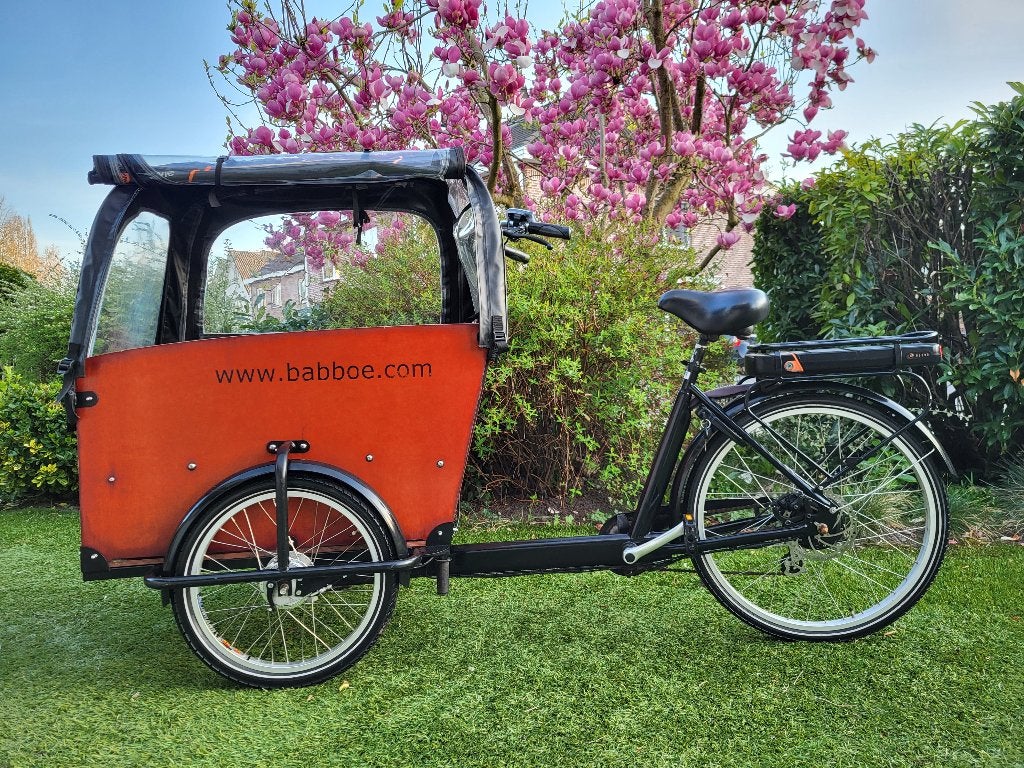 Bakfiets elektrisch babboe Big, Ophalen, Gebruikt, 4 kinderen of meer, Elektrisch