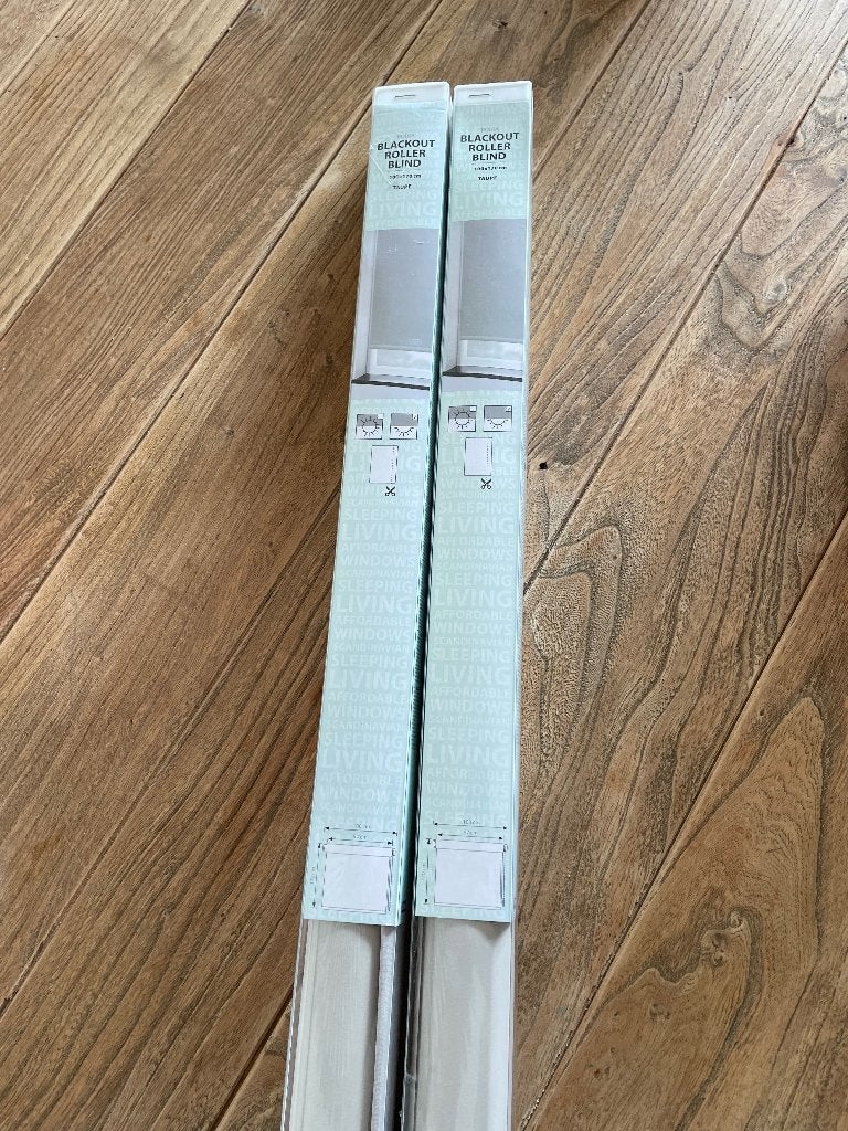 2x Rolgordijn verduisterend BOLGA 100x170 TAUPE, Ophalen, Nieuw