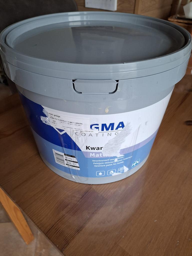 SIGMA KWARTSmuurverf 10 Liter, Ophalen, Overige kleuren, 5 tot 10 liter, Nieuw