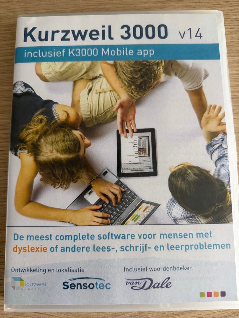 Kurzweil 3000 v14 dyslexie programma, Ophalen of Verzenden, Gebruikt, Software cursus, Windows