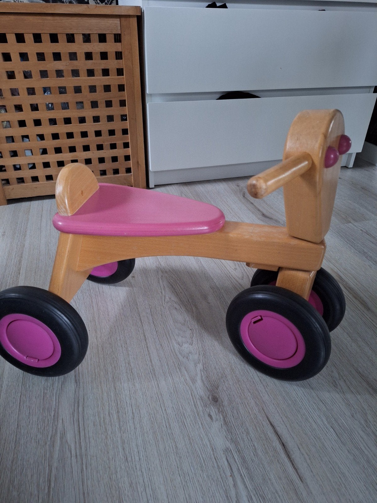 Houten loopfietsje van Van Dijk toys, Ophalen, Gebruikt, Loopfiets